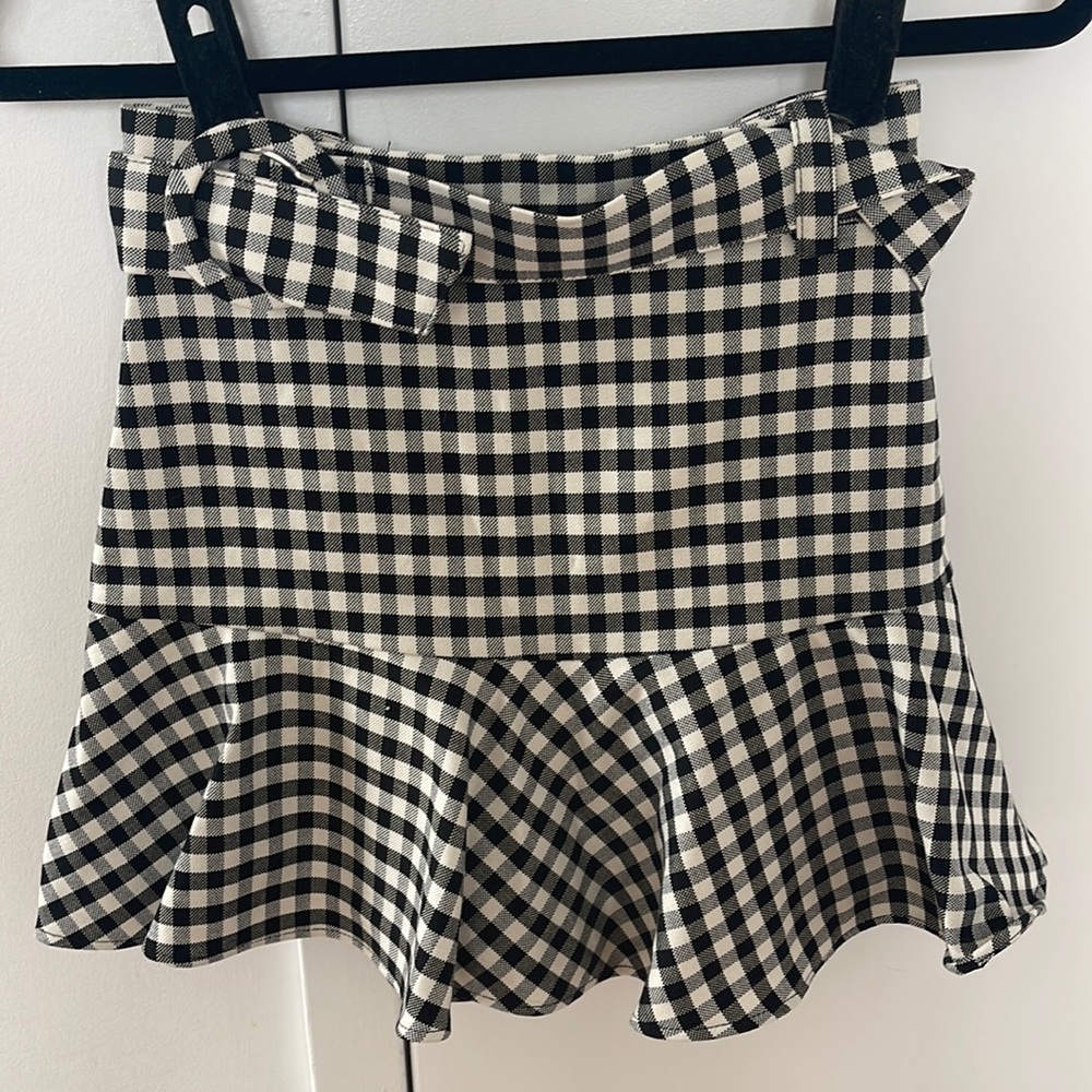 Zara gingham Skort